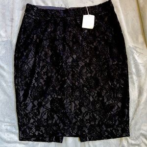 Victoria Secret black lace pencil skirt